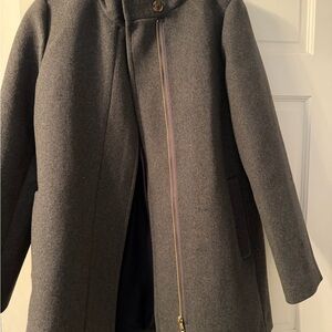 J. Crew Charcoal Trench Coat
